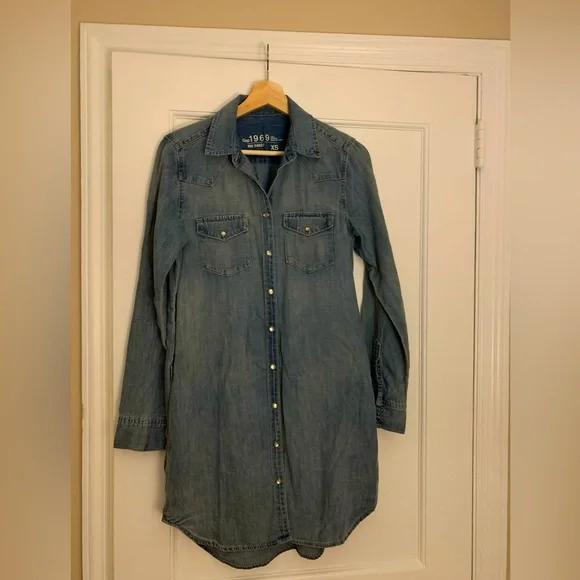 gap 1969 denim shirt dress 1969 denim western shirtdress